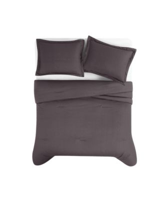 Brookyln Loom 100% Linen Cover 3-Pc. Comforter Set, Full/Queen