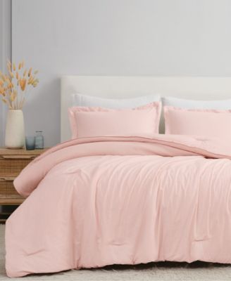 Brookyln Loom 100% Linen Cover 3-Pc. Comforter Set, Full/Queen