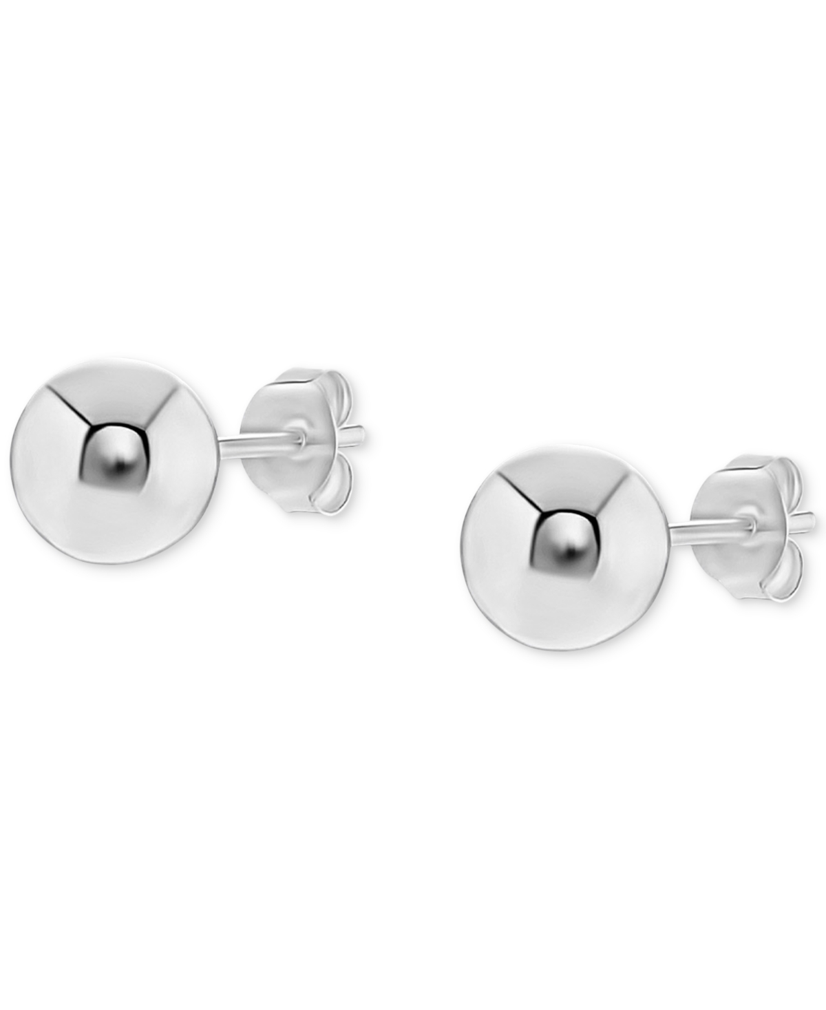 Giani Bernini Polished Ball Stud Earrings In Sterling Silver, Created For Macy's In Silver