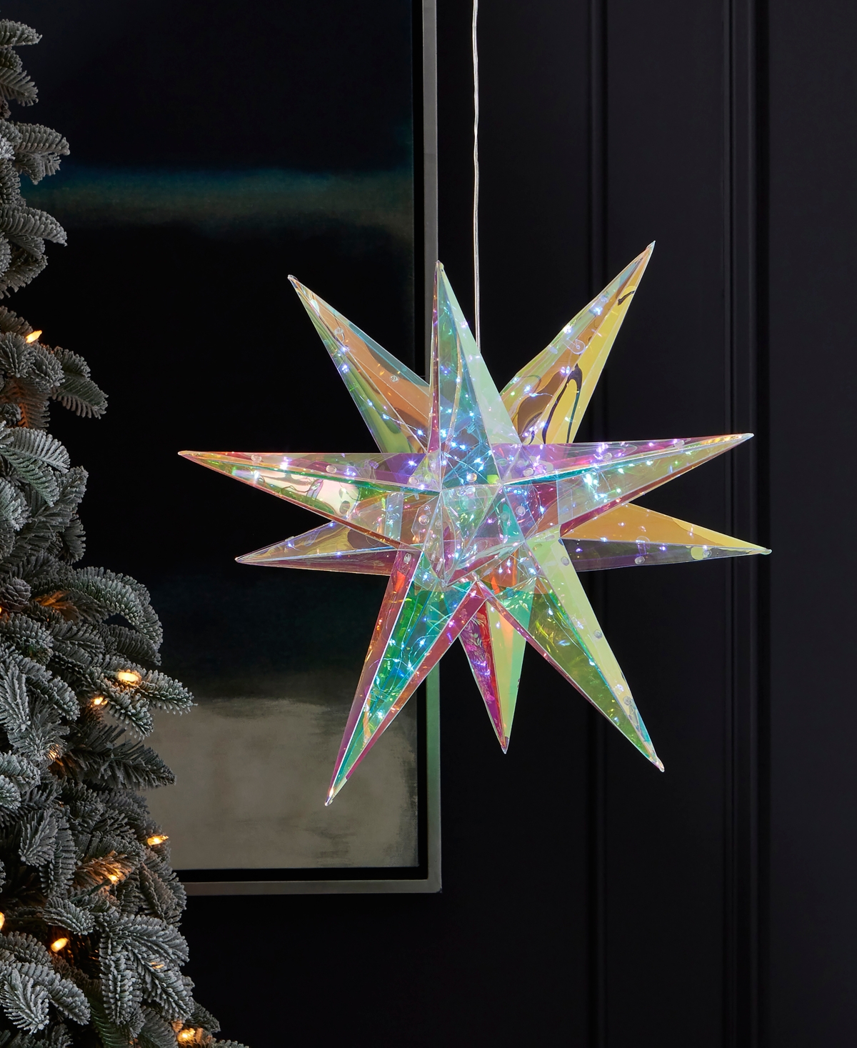 Seasonal Prismatic Christmas Explosion Star Led Lights 16.14