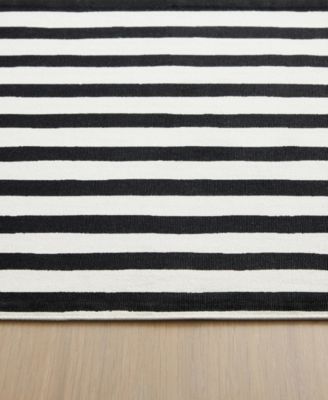 Hand Painted Shirting Stripe Placemat 13" x 19", Set of 4