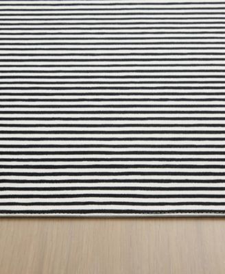 Hand Painted Shirting Stripe Placemat 13" x 19", Set of 4