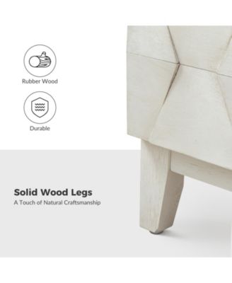 Ethel Contemporary 2 - Drawer End Table with Solid Wood Legs