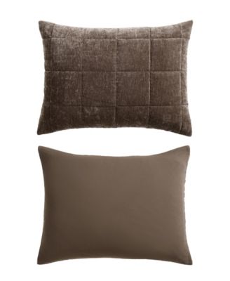 Chenille Box Solid 3-Pc. Quilt Set, Queen