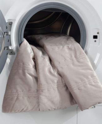 Linear Stitch Velvet 3-Pc. Quilt Set, King