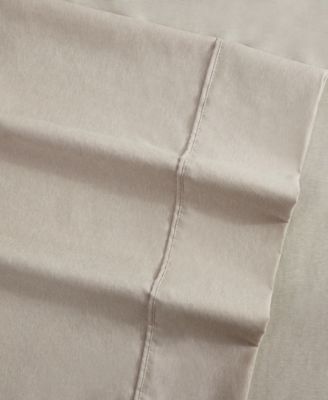 Solid Cationic Brushed Microfiber 4 Piece Sheet Set, King