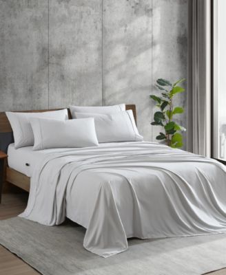 CLOSEOUT! Solution Solid Microfiber 4-Pc. Sheet Set, Twin