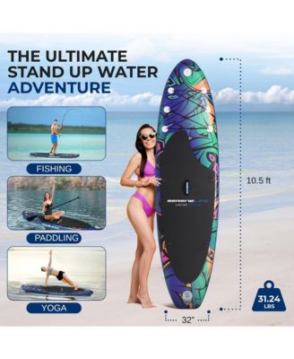 Rising Flow Stand-Up Paddle-Board (SUP) with Waterproof Mobile Phone Case, 10'6"