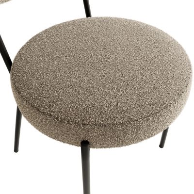 Streamdale Ash Veneer Boucle Kitchen Dining Chair (Set of 2)