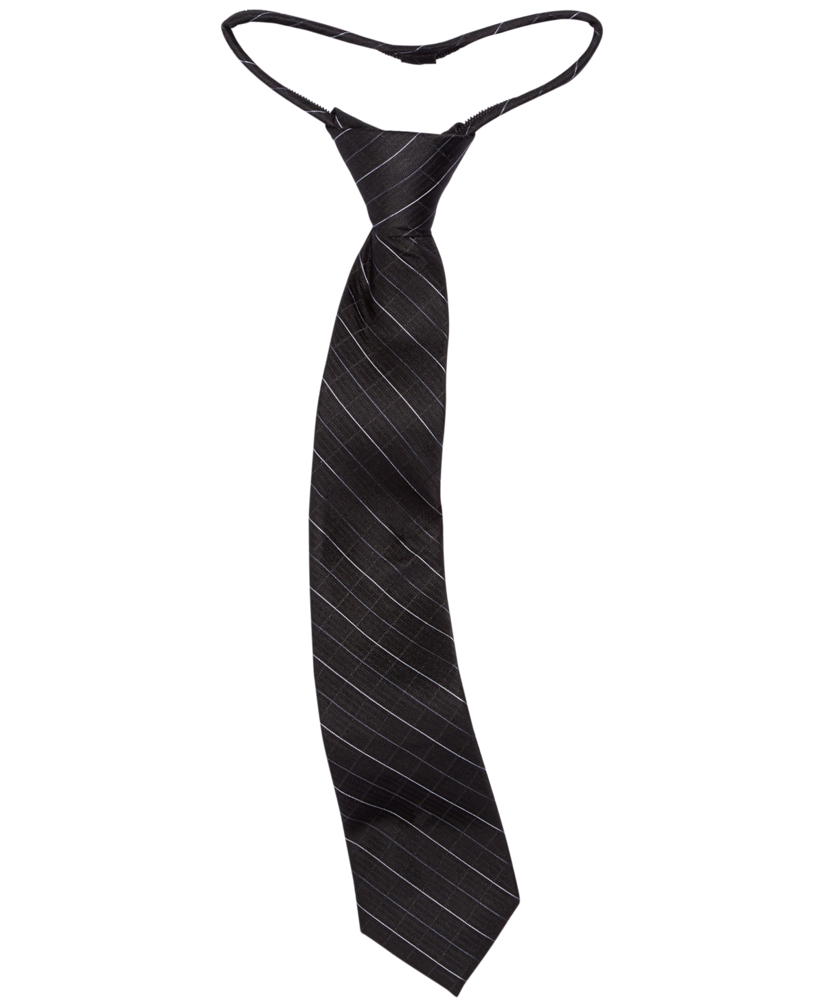 Calvin Klein Big Boys Etched Grid Zipper Necktie