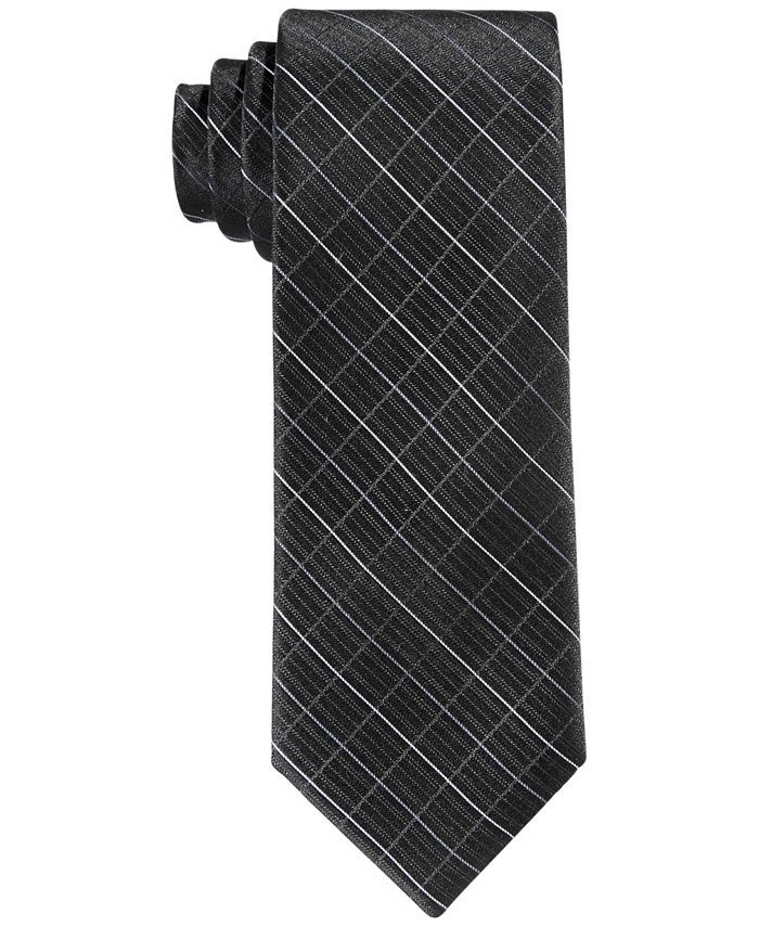 Calvin Klein - Big Boys Etched Grid Necktie