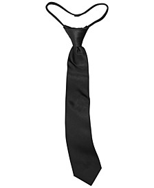 Big Boys Solid Vellum Zipper Necktie 