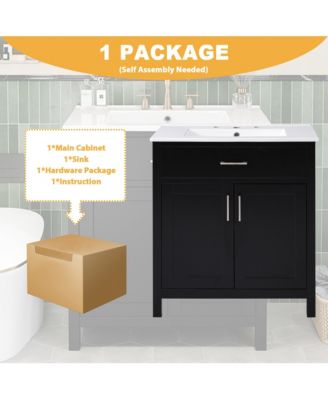 Compact 30" Bathroom Vanity with Ample Storage