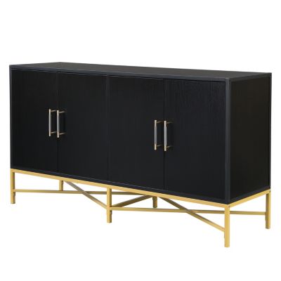 Streamdale Four-Door Sideboard with Cross-Leg Design