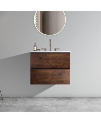 Streamdale 24" Wall Mount Bathroom Vanity with Ceramic Sink