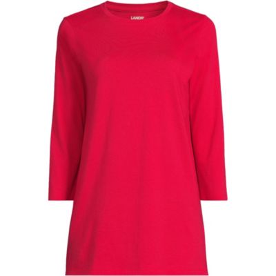 Plus Size 3/4 Sleeve Cotton Supima Tunic