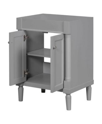 24'' Modern Bathroom Vanity Cabinet with 2 Soft-Close Doors