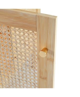 Natural Rattan Vanity with Handmade Doors