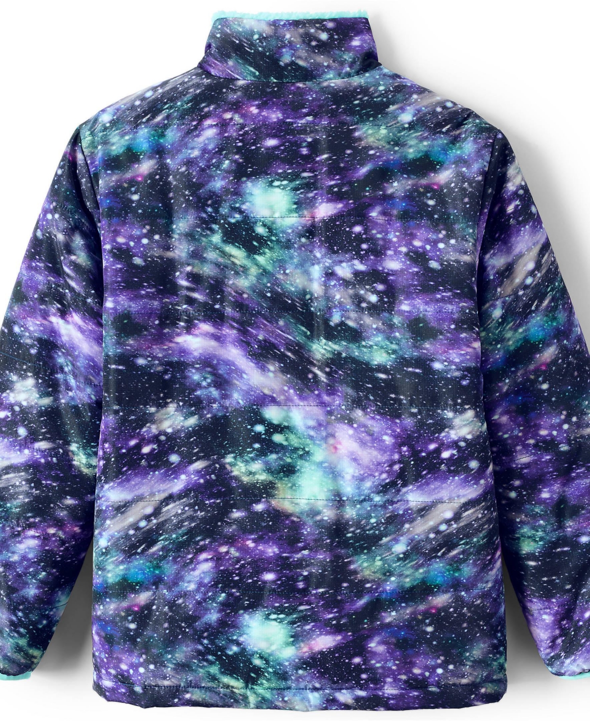 Lands' End Boys Reversible Fleece Puffer Jacket