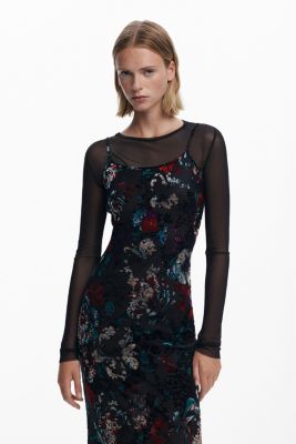 Women's Mesh combo dress