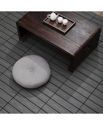 Interlocking Deck Tiles: Grey Outdoor Flooring