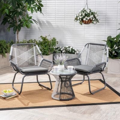 Milan 3-Piece Outdoor Chat Set: Refreshing Drinks, Meaningful Conversations