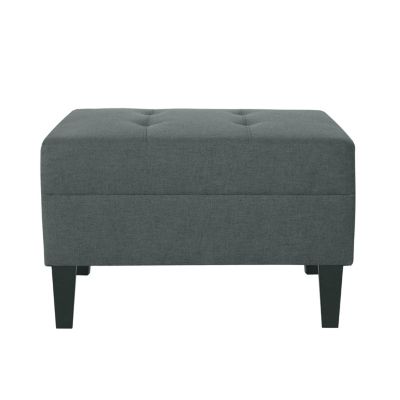 Plush Ottoman with Birch Legs Comfort, Style, and Durability