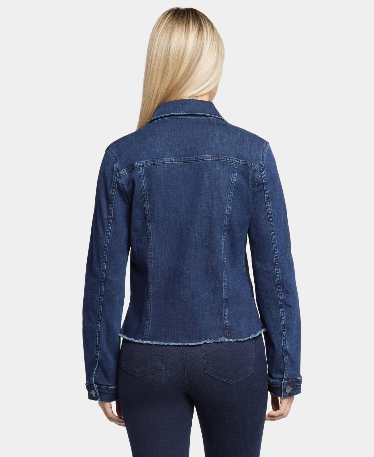 NYDJ WOMEN'S FRAYED HEM DENIM JACKET 