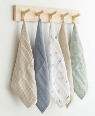 Infants Cove Sea Life Wash Cloths, 5-Piece Set