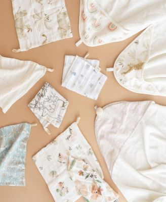 Infants Ezra Woodland Animal Wash Cloth, 5-Pc. Set