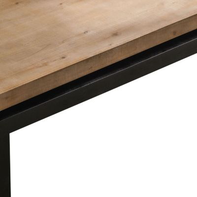 Wood 2-Tier Living Room Coffee Table