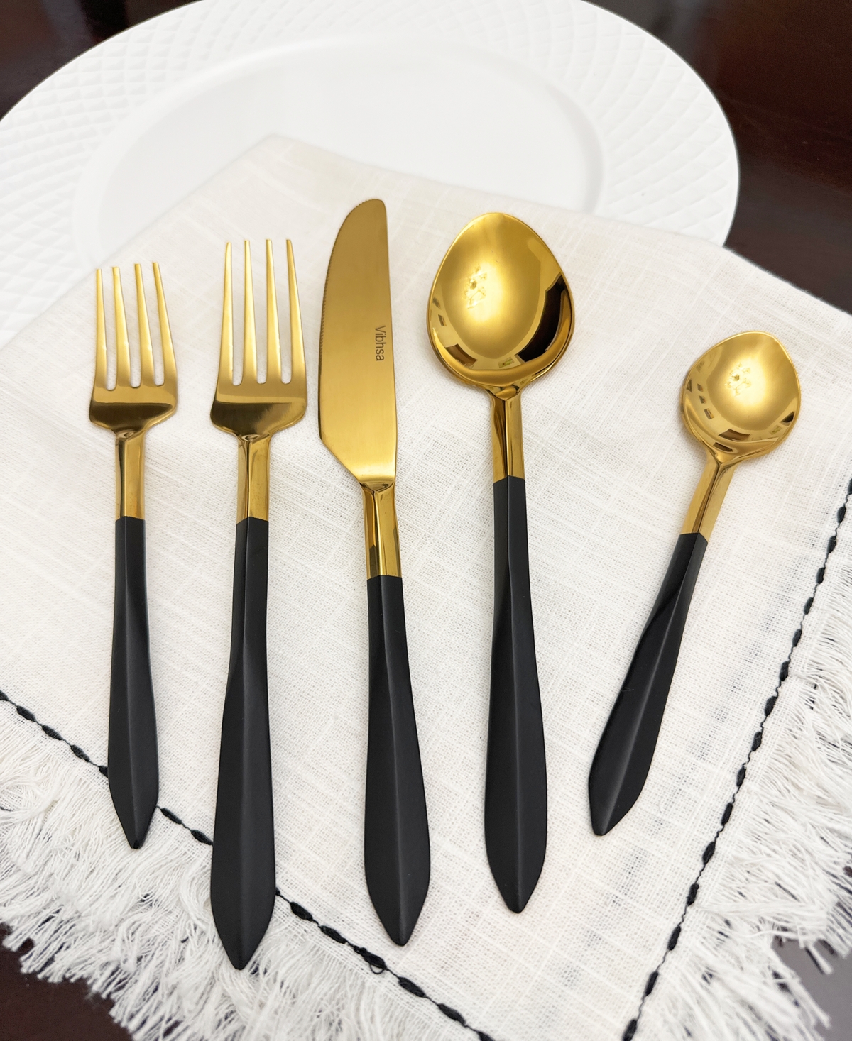 VIBHSA CONTEMPORARY 20-PC. FLATWARE SET, SERVING FOR 4 