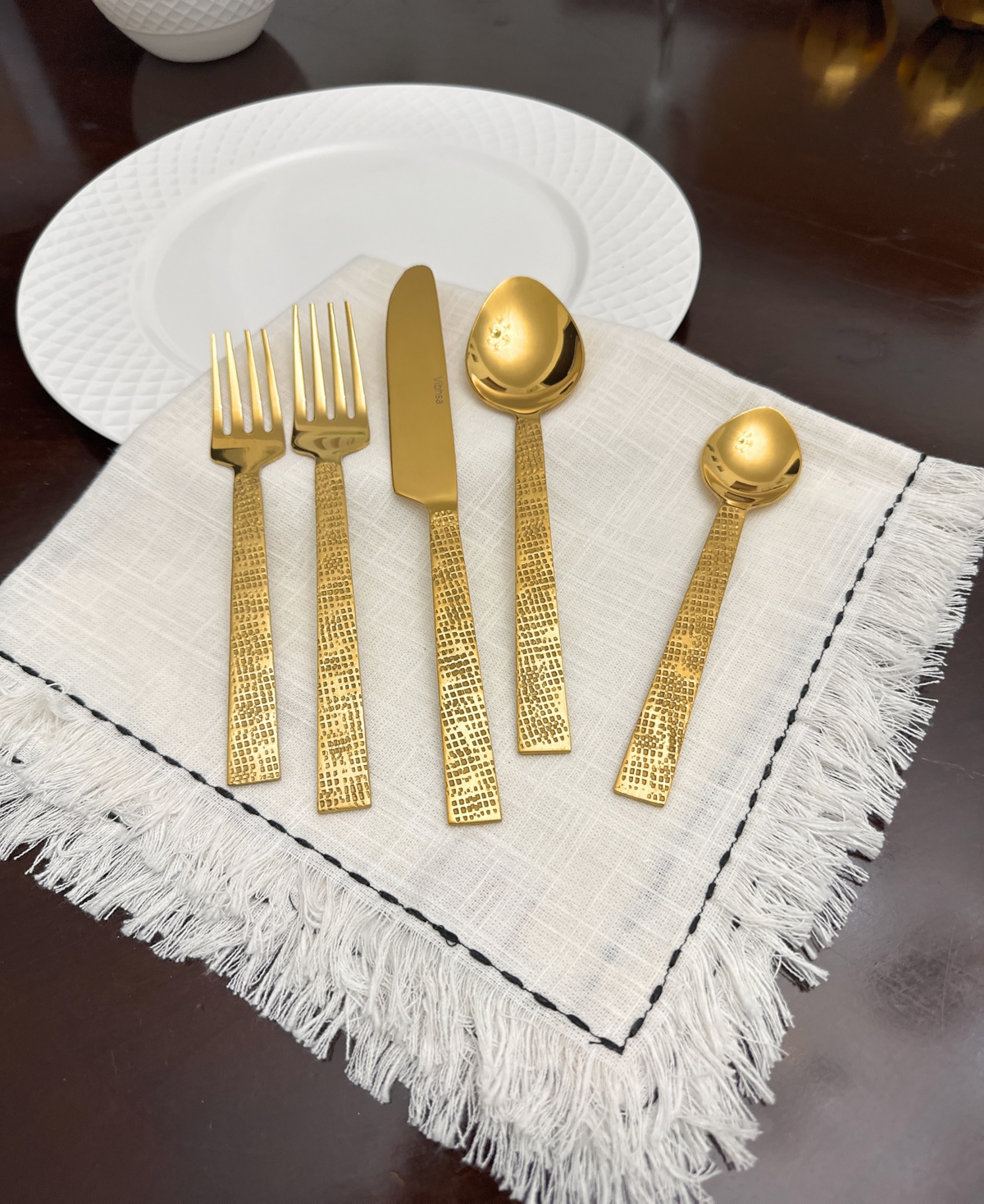 VIBHSA RUSTIC 20-PC. FLATWARE SET, SERVING FOR 4 