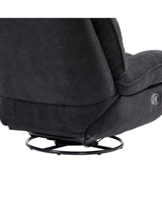 Recliner with 360 Swivel & Chenille Upholstery