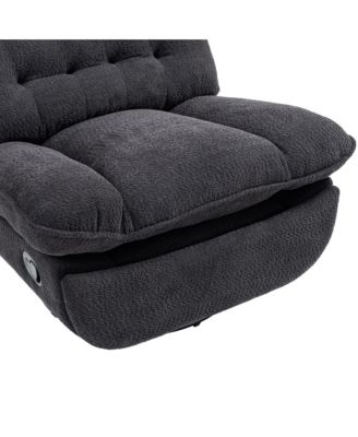 Recliner with 360 Swivel & Chenille Upholstery