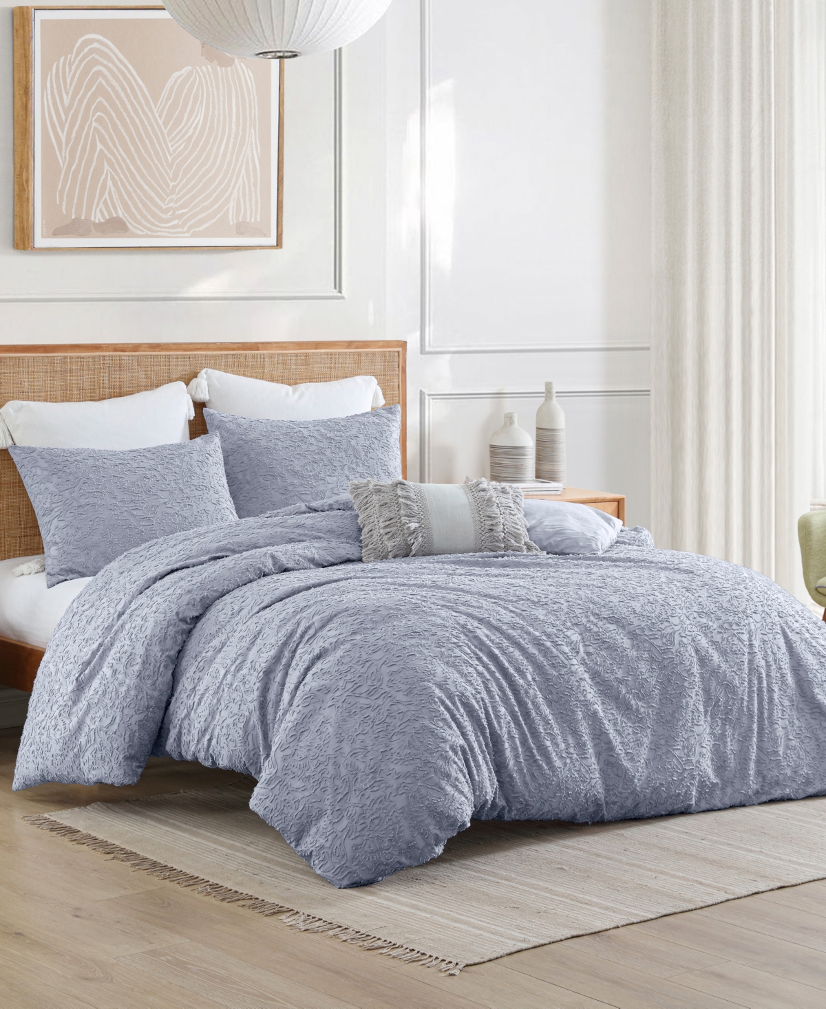 Peri Home Floral Cutwork 3-pc. Comforter Set, Full/queen In Lilac