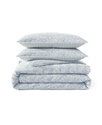 Ikat Eyelet 3-Pc. Comforter Set, King