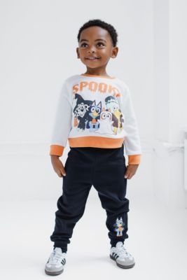Boys Fleece Sweatshirt and Jogger Pants Outfit Set