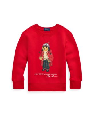 Toddler and Little Boys Polo Bear Fleece Sweatshirt