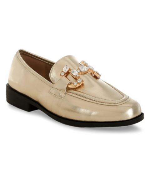 Женские туфли Rag & Co Dendron Diamante Horsebit Metallic, цвет: Золотой