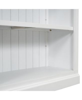 Streamdale Stylish 5-Tier Wood Bookcase with Adjustable Shelves