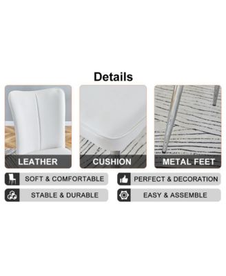 Table and chair set. Large modern rectangular table with brown glass top and silver metal legs. It comes with soft and comfortable PU seats, faux leather upholstered seats and silver metal legs.