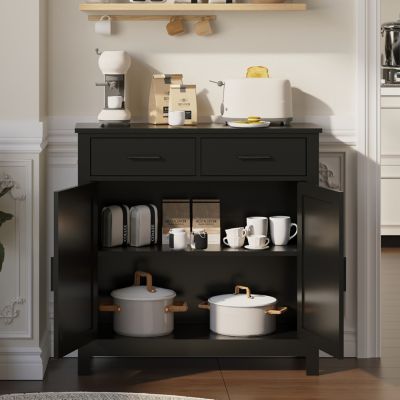Streamdale Modern Farmhouse Storage Buffet Cabinet with Drawers and Doors