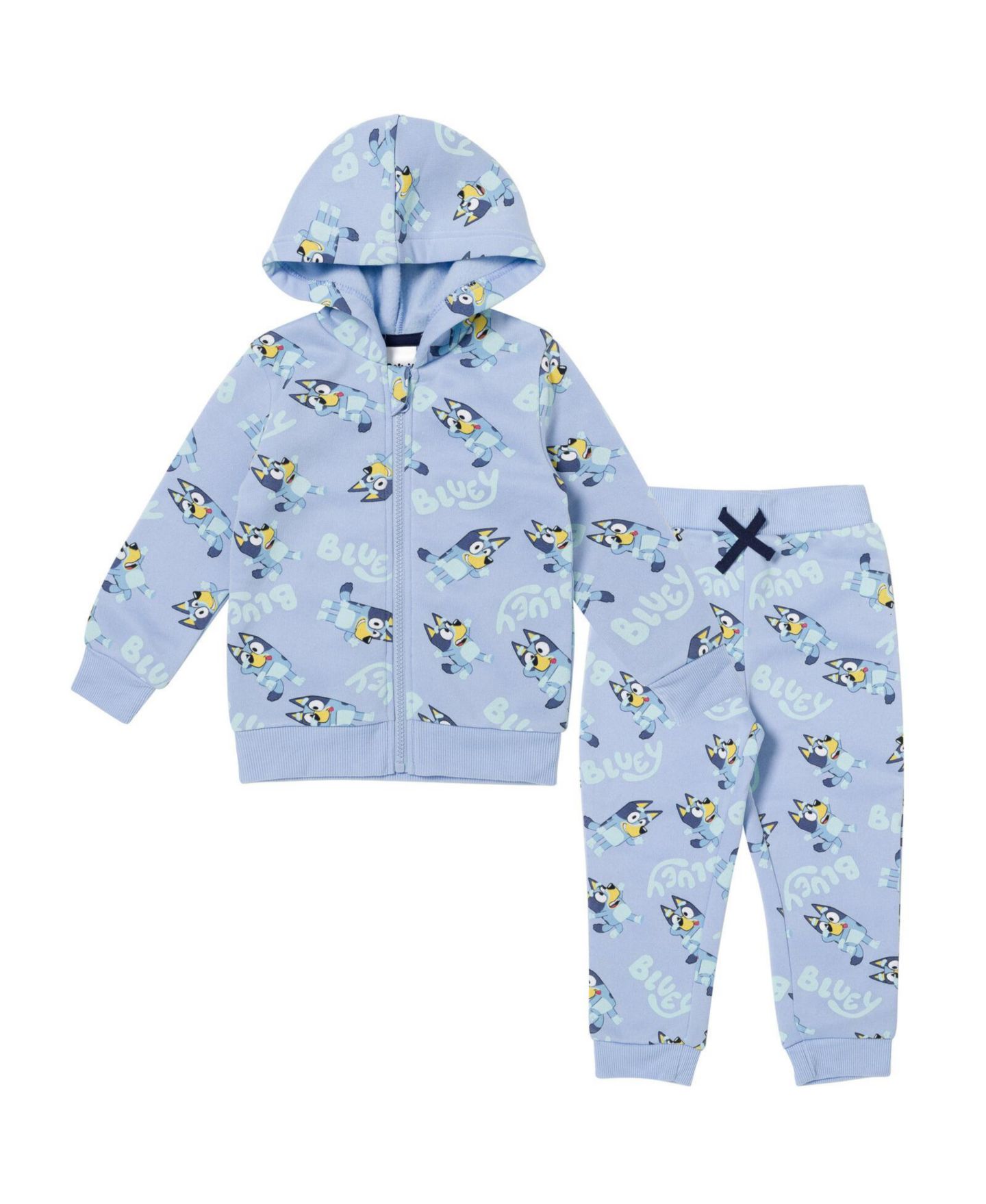 Комплект Bluey Fleece Hoodie and Joggers Set для мальчиков, цвет: Синий — фото 1