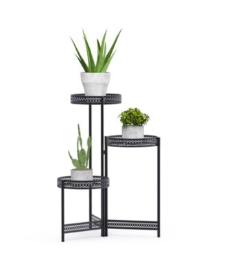 Metal Multi-tier Planter Flowers Pots Holder Garden Patio Decor Plants Rack Stand