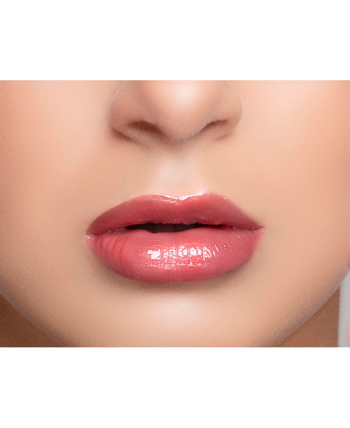 Shop Vivienne Hu Goldsand Max Shine Lip Gloss, 0.15 Oz. In 606 Sweet Peach
