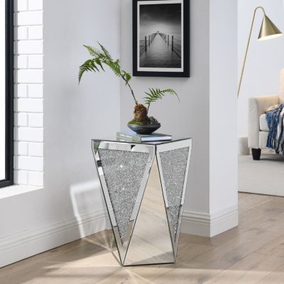 Crystal Diamond Inlaid Mirror Coffee Table
