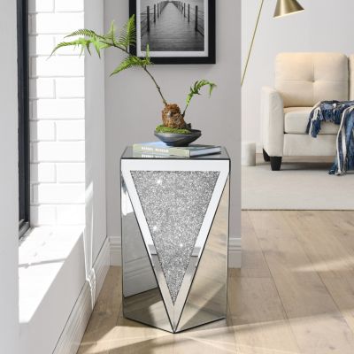Crystal Diamond Inlaid Mirror Coffee Table