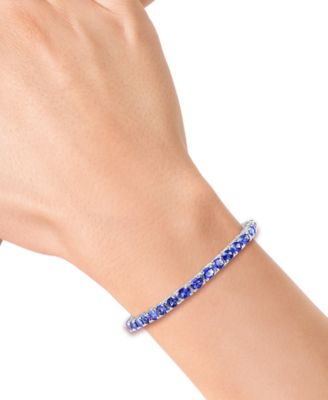 EFFY&reg; Tanzanite Tennis Bracelet (9-5/8 ct. t.w.) in Sterling Silver