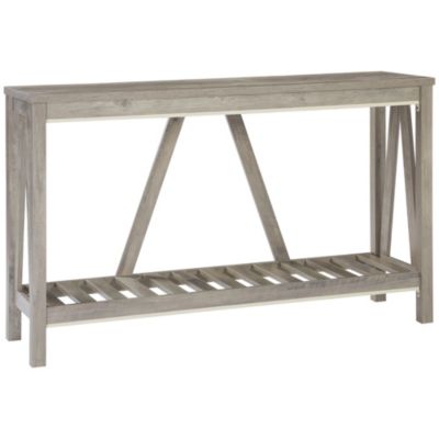Simplie Fun Console Table, Farmhouse Entryway Table with Storage ...